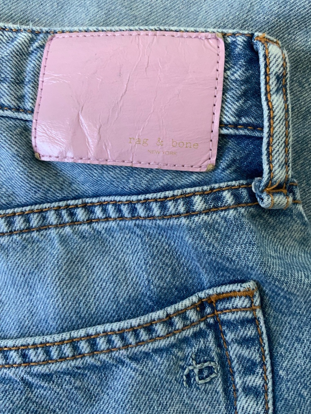 RAG & BONE Logan Jeans Women’s Size Audrey Blue Wide Leg Relaxed Fit *ALTERED - Picture 3 of 14